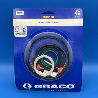 Kit de reparación de sello de bomba genuino Graco 238286 para bombas de bolas de fuego de relación 5:1 Foto 1 de 3