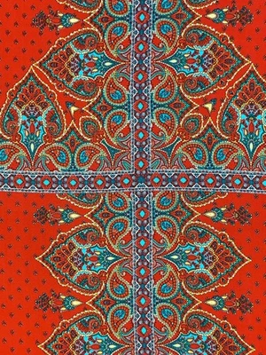 Ropa étnica de crepé tela flores bufanda como diseñador por yarda  Foto 1 de 3