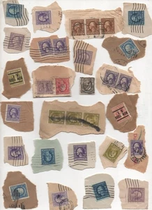OLD Lot Rare U.S. Used Vintage Postage Stamps fancy cancel (Bin#12) - Picture 1 of 1
