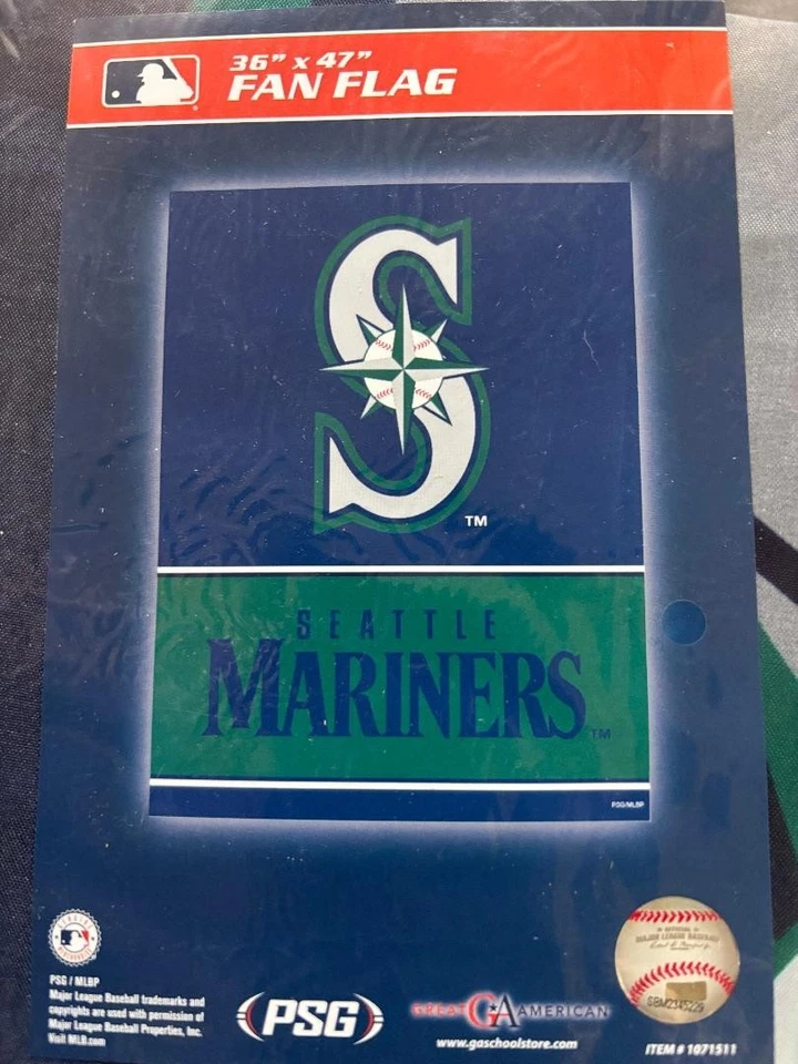 Seattle Mariners 36"x47" Flag Banner MLB baseball  (Brand New) - Image 1 of 1