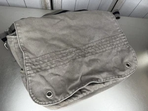 Vintage Gap Y2K Canvas Messenger Crossbody Surplus Bag Gray Bag - Picture 1 of 8