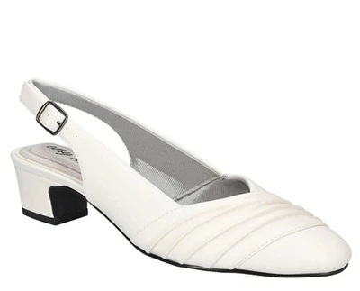 Zapatos de salón Easy Street para mujer Bates con cordones blancos talla 10N - venta al por menor $82 Foto 1 de 4