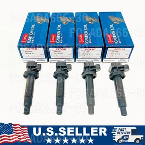 4X DENSO Ignition Coil For Toyota Corolla Celica Matrix 1.8 673-1300 90919-02239 - Picture 1 of 5