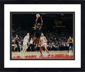 Framed Jackie Young Aces 2023 WNBA Finals Champ Autographed16x20 Action Photo - Picture 1 of 1