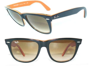 Ray Ban SONNENBRILLE BRAUN SCHWARZ ORANGE WAYFARER RB 2140 L 1002 54 BRILLE 0840 - Bild 1 von 8