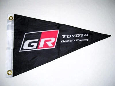 BANDERÍN BANDERA TOYOTA 12" X 20" **DOBLE CARA** GR GAZOO RACING Foto 1 de 3
