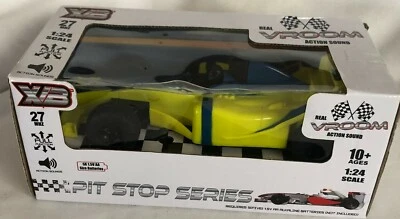 Vroom Action Sonido Control Remoto Coche de Carreras Pit Stop Serie Escala 1:24 Indy 500 Foto 1 de 4