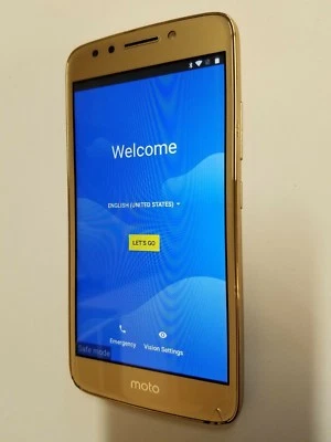 Teléfono inteligente celular Motorola Moto E4 XT1768 16 GB dorado desbloqueado Android GSM Foto 1 de 4