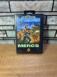 MERCS (Sega Genesis, 1991), w/ Box and Poster, Free Insured Shipping - Picture 1 of 7