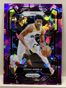 2023-24 Panini Prizm #92 Ochai Agbaji Purple Ice /149 Jazz - Picture 1 of 2