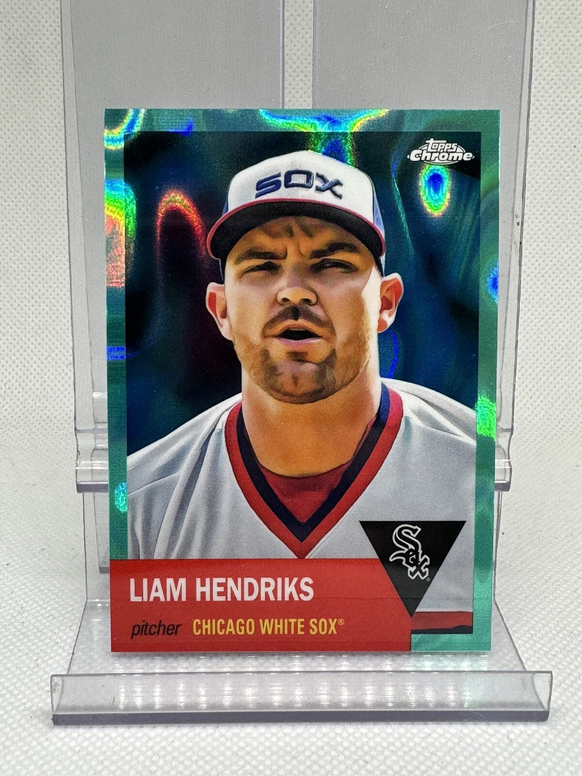 2022 Topps Chrome Platinum Anniversary Liam Hendriks AQUA LAVA REFRACTOR /299