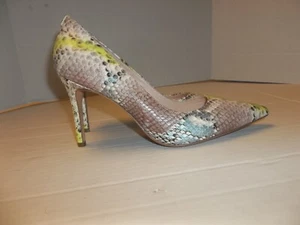 Kate Spade Valerie Snake Embossed Pointed Toe Leather Pumps US 7.5 - Picture 1 of 6