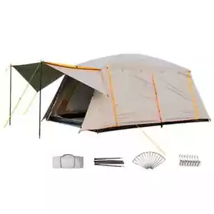 8-12 Person Camping Tent Large Capacity Tents Waterproof Portable Picnic Tent - Picture 1 of 25