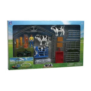 New Ray 1:18 Dairy Cow Deluxe Milking Barn Little Farmer Collection Ages 5+ - Picture 1 of 1