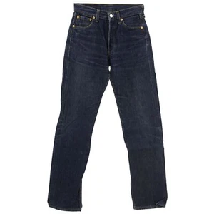 #7409 VIS Jeans Pantaloni 501 taglio antico senza stretch blu scuro 29/34 - Foto 1 di 2
