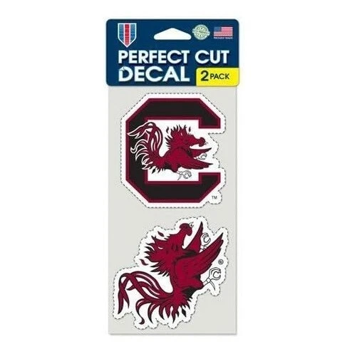 South Carolina Gamecocks Decal 2-Piece Die-Cut Decal, Two 4" x 4" Decals - Image 1 of 1