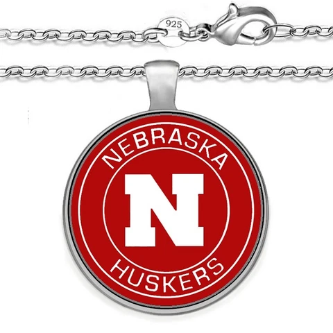 Nebraska Cornhuskers Mens Womens 925 Sterling Chain Necklace University Gift A1 Cover