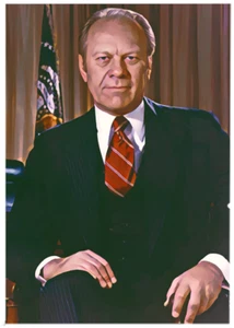 GERALD R FORD * ACEO personalizado * Novedad * PRESIDENTE * Tarjeta de arte * ATC - Imagen 1 de 2