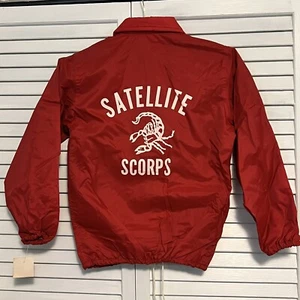 Vintage 90's Windbreaker Jacket Satellite Scorps - Satellite Beach FL - New! YM - Picture 1 of 3