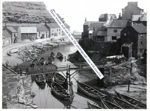 STAITHES,  Yorkshire - The Inner Harbour in 1896 -  a superb photograph    c - Picture 1 of 1