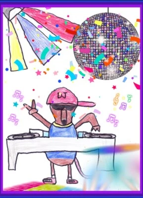 DJ Ratastrophe - TurtleBroe Card NFT - Mint 7/10 - Legendary - Wax Blockchain - image 1 of 2