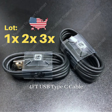 4FT USB Type C Fast Charging Cable For Samsung Galaxy S8 S9 S10 Plus S20 Note8 9