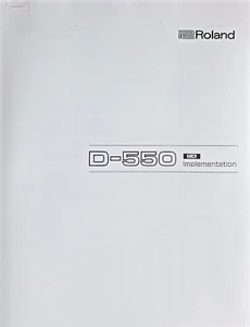 Roland D-550 Sintetizzatore Supplementare Manuale Implementazione Midi, Riproduzione - Foto 1 di 1