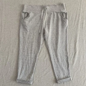Womens Athleta Drawstring Fleece Ankle Cuff Sweatpants Grey Size 1X - Picture 1 of 11