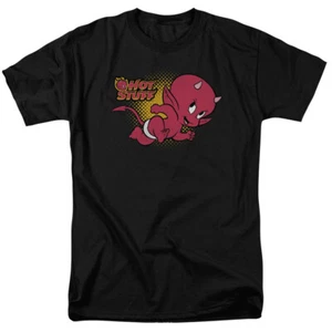 Hot Stuff Little Devil T Shirt Mens Licensed Cartoon Merch Little Devil Black - Picture 1 of 2