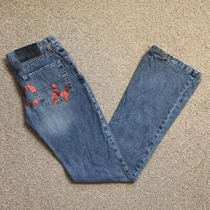 John Richmond Flared Jeans Flares Y2K 00s Vintage Zip Fly 29x35 - Picture 1 of 6