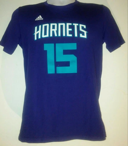 Charlotte Hornets shirt kids Large 14/16 purple ADIDAS NBA Kemba Walker #15 Cover