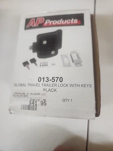AP Products 013-570 Black Metal Global Travel Trailer Entrance Lock Set - Picture 1 of 2