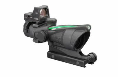 Trijicon ACOG 4x32 Scope, Dual Illuminated Green Chevron w/ RMR TA31-D-100548 - Image 1 of 4