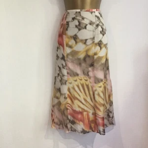 Ladies Skirt Size 12 Lemon Tan Mix BASLER RRP £180 Stunning Lined Machine Wash - Picture 1 of 6