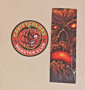 Segnalibro Monster Club Cavity Colors circa 2x6 in adesivo e circa 2x2 in - Foto 1 di 4