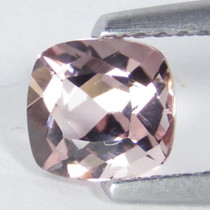Colección en forma de cojín morganita 100% rosa natural de 1,00 quilates realmente única - Imagen 1 de 2