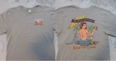 Camisa de Playa San Diego Para Hombres Gris Mediana Sirena Sal Surf Life California BUM Foto 1 de 4