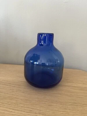 West Elm Blue Glass Mini Vase - Image 1 of 3