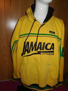 BA6 Jamaica No Problem Yellow Jamacian Branded Casual Gear Hoodie 2XL - Picture 1 of 8