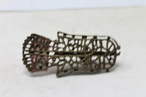 Old Brass Fine Engraved Different Handcrafted Tilak / Seal , Rich Patina NH6648 - Picture 1 of 12