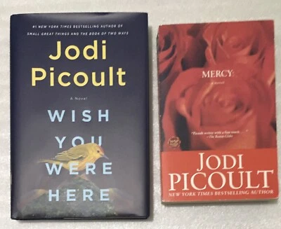 Jodi Picoult Book Lot: Wish You Were Here (Hardcover) & Mercy (Paperback) — 第 1/3 张图片