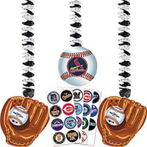 MLB BÉISBOL RECORTES COLGANTES PERSONALIZABLES (3) ~ Suministros para fiestas de cumpleaños Deportes Foto 1 de 1