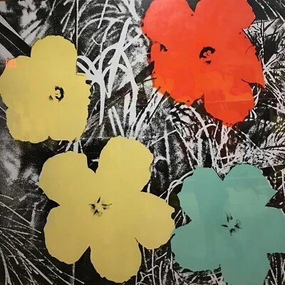 Amapolas, amapola, lienzo, Warhol Foto 1 de 4