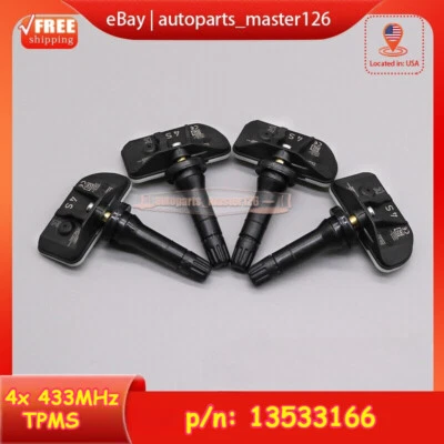 Sensores de presión de neumáticos TPMS adecuados para GMC Yukon XL Cadillac Escalade 2021 4 piezas Foto 1 de 4