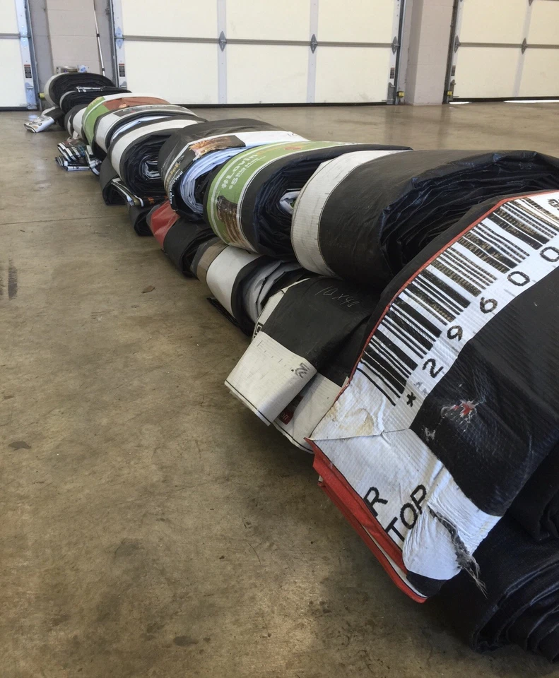Used Heavy Duty Billboard Tarps, 10’x20’.                   ***Fast Free Ship*** - Image 1 of 2
