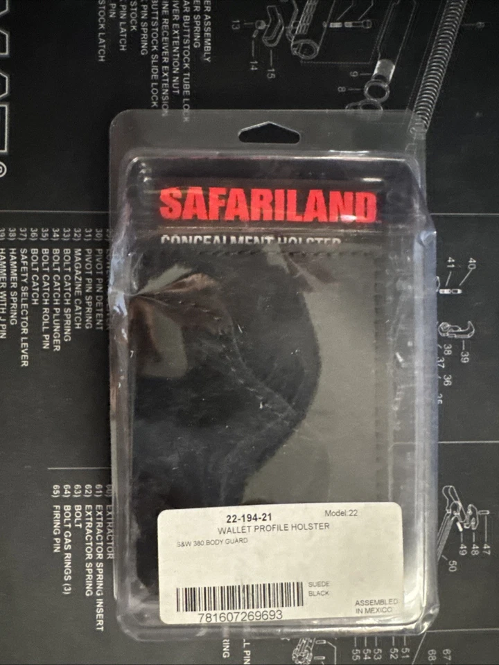 FUNDA PERFIL BILLETERA SAFARILAND Modelo 22 S&W 380 guardaespaldas Foto 1 de 1