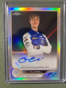 2022 Topps Chrome F1 Olli Caldwell Refractor Autograph F2 Campos CAC-OC - Picture 1 of 2