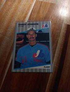 Randy Johnson 1989 Fleer RC #381 Blackout Billboard Montreal Expos - Picture 1 of 2