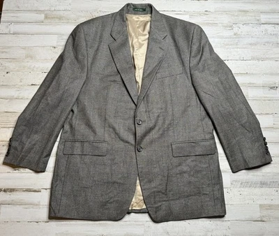 Chaqueta Blazer Lauren Ralph Lauren Para Hombre 44R Gris Glen Check Lana Mezcla Cachemira Foto 1 de 4