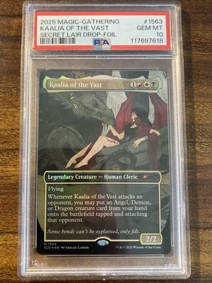 MTG✨KAALIA OF THE VAST Brdless/Ext Art FOIL✨SLD Tragic Romance PSA 10 MYTHIC - Image 1 of 4